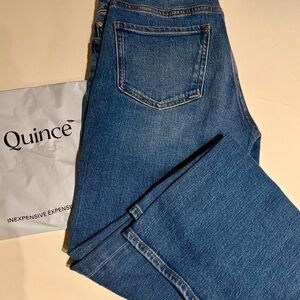 Quince Women Straight Leg Jeans - Medium Blue